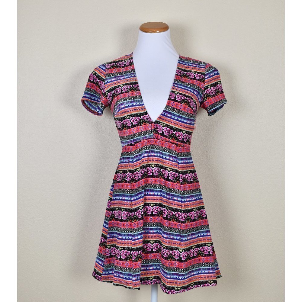 Show Me Your Mumu Ibiza Dress Saucy Stripe M